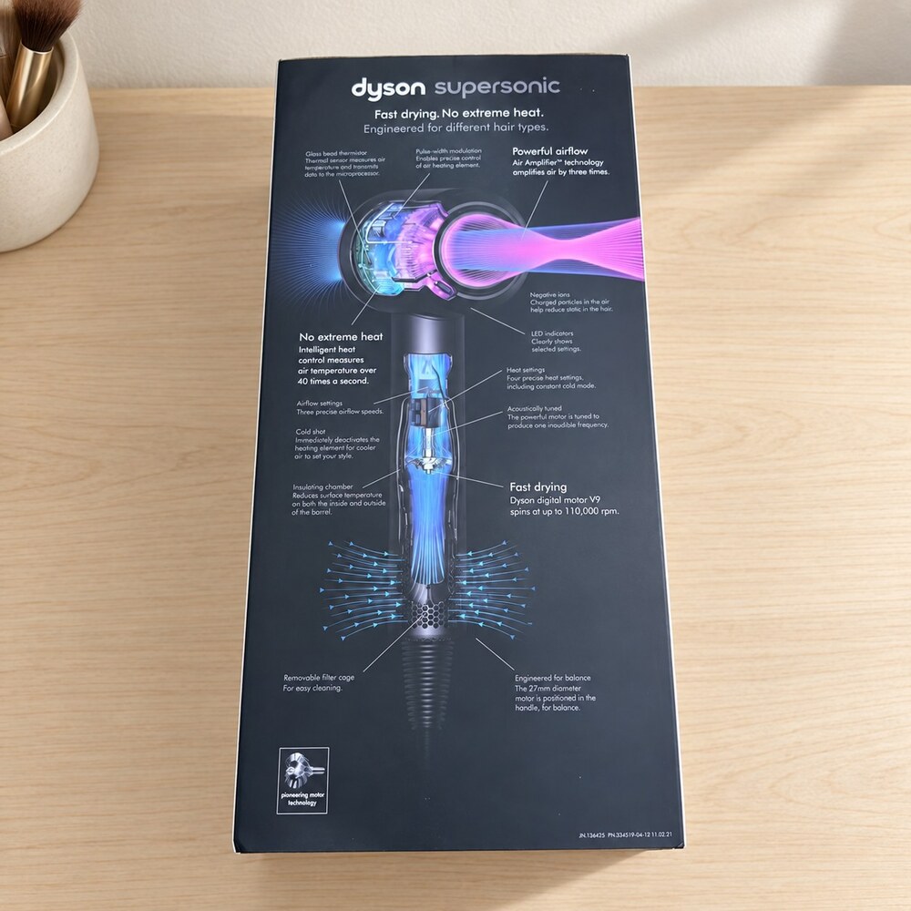 Dyson Supersonic Hair Dryer, New Gray and Pink Design - Picture 8 of 10